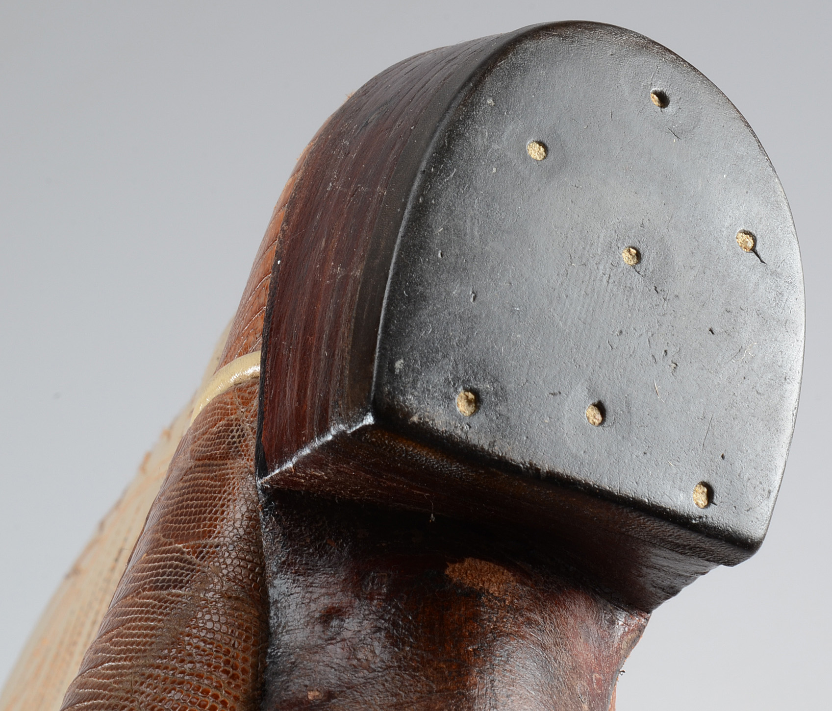 Women's Dan Post Leather and Lizard Skin Cowboy Boots