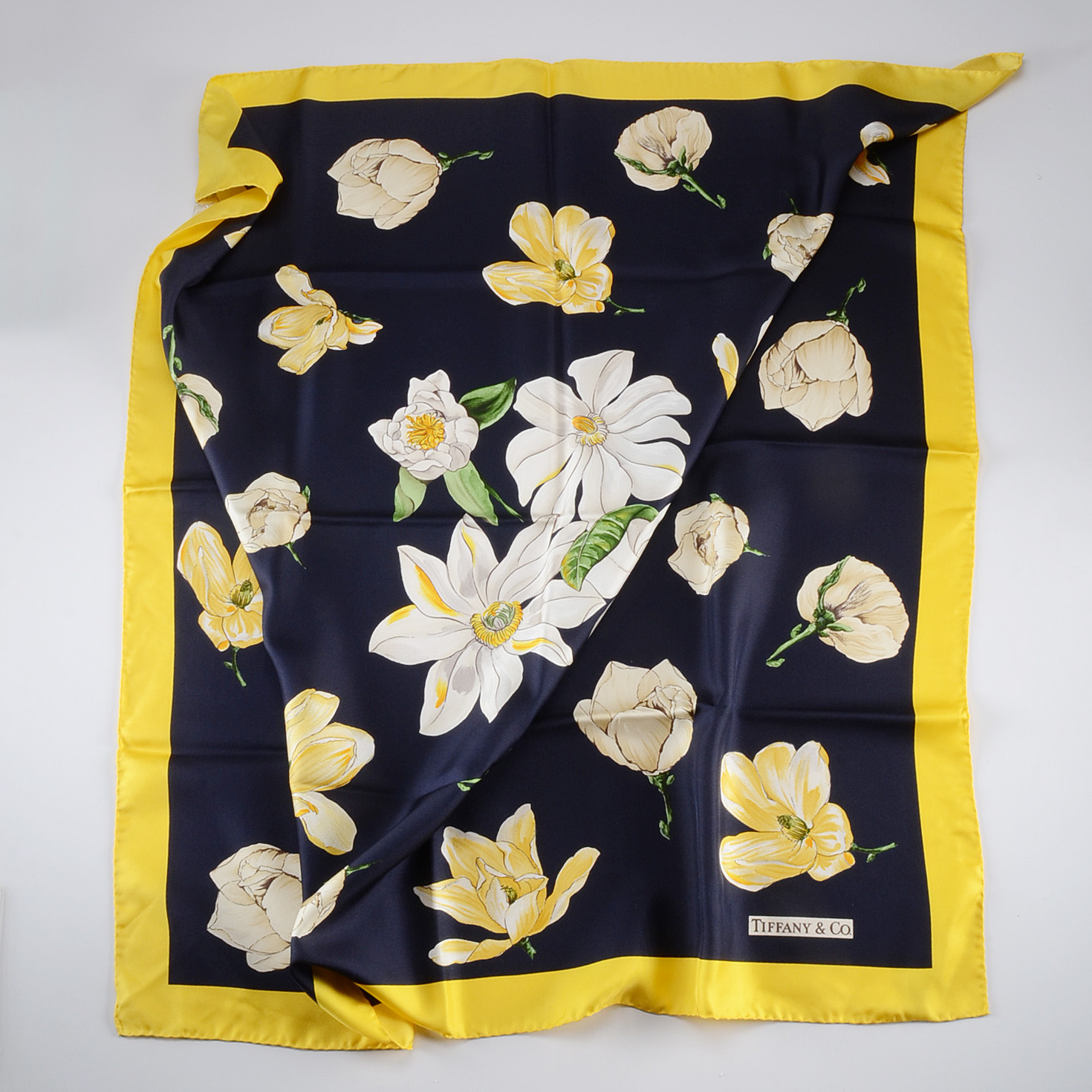 Tiffany & Co. Magnolia Printed Silk Scarf