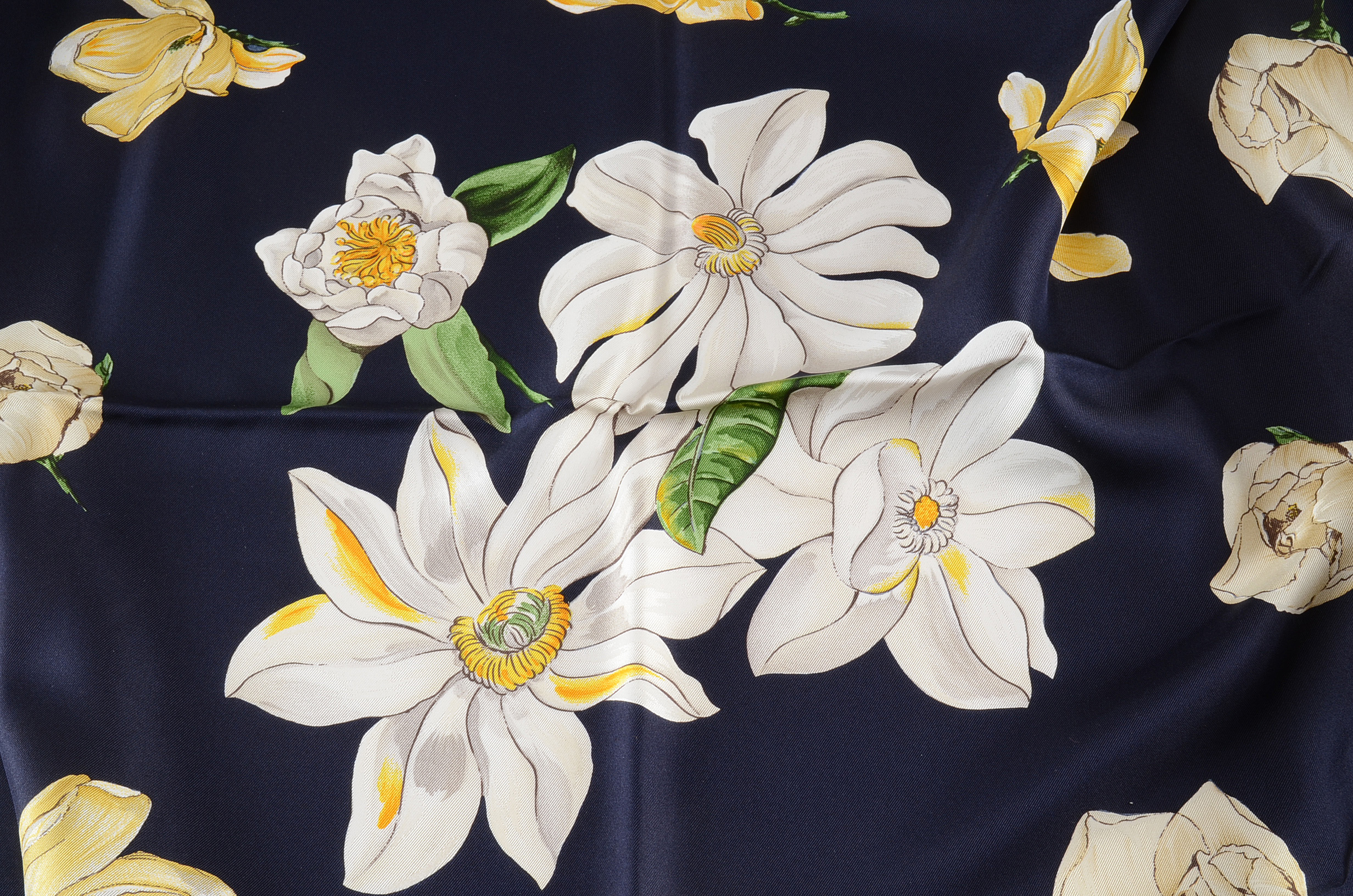 Tiffany & Co. Magnolia Printed Silk Scarf