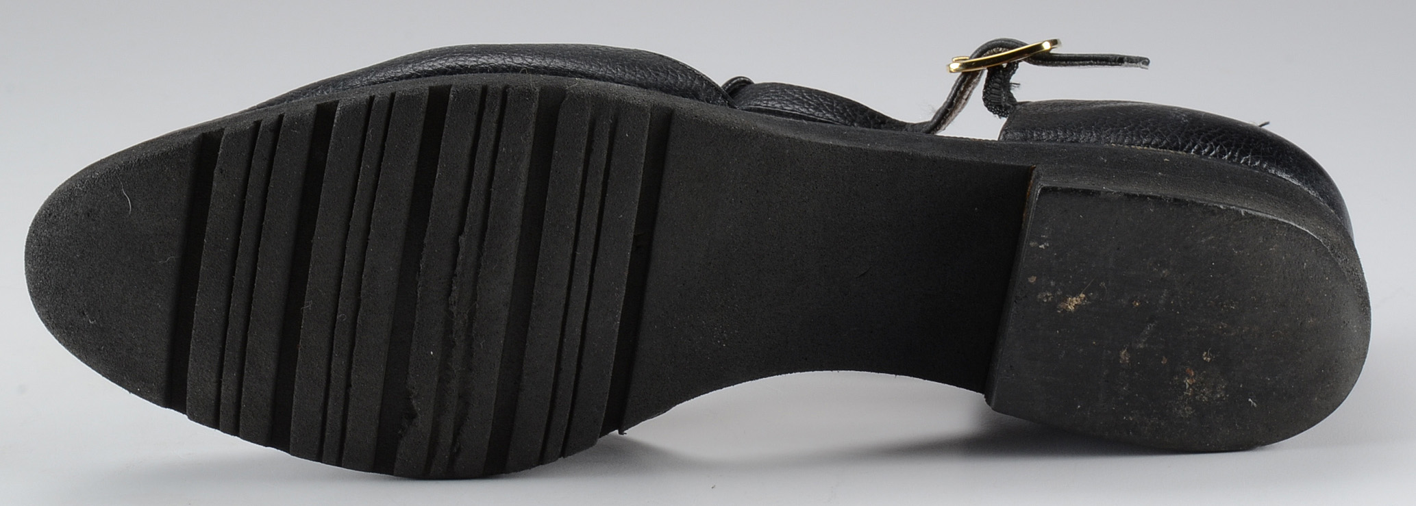 Salvatore Ferragamo Black T-Strap Shoes