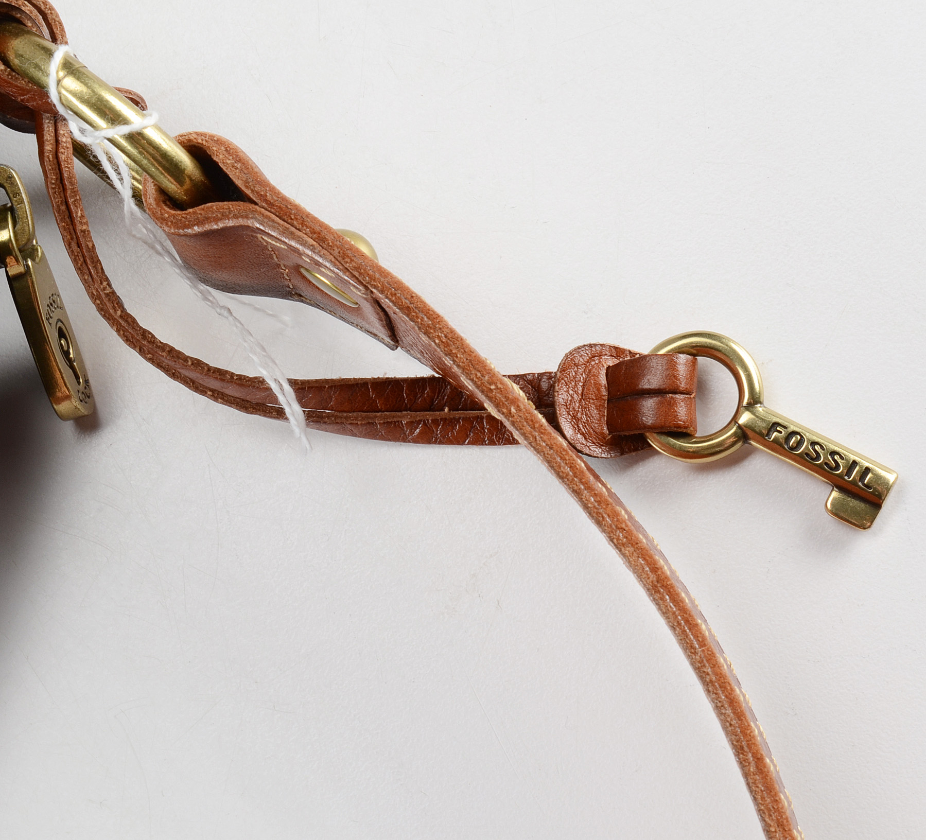 Fossil Navy Leather Handbag