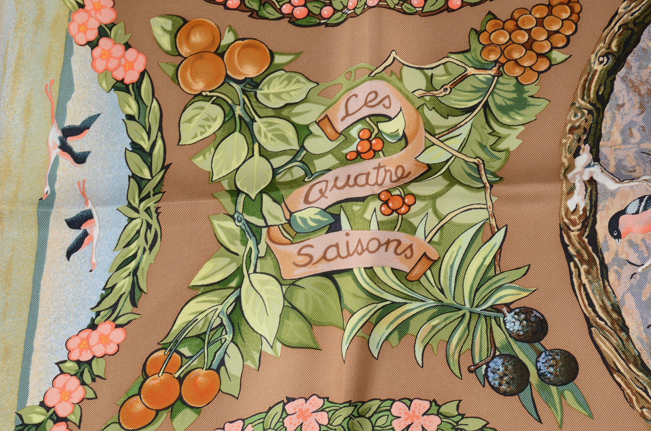 Hermès "Les Quatre Saisons" Silk Scarf