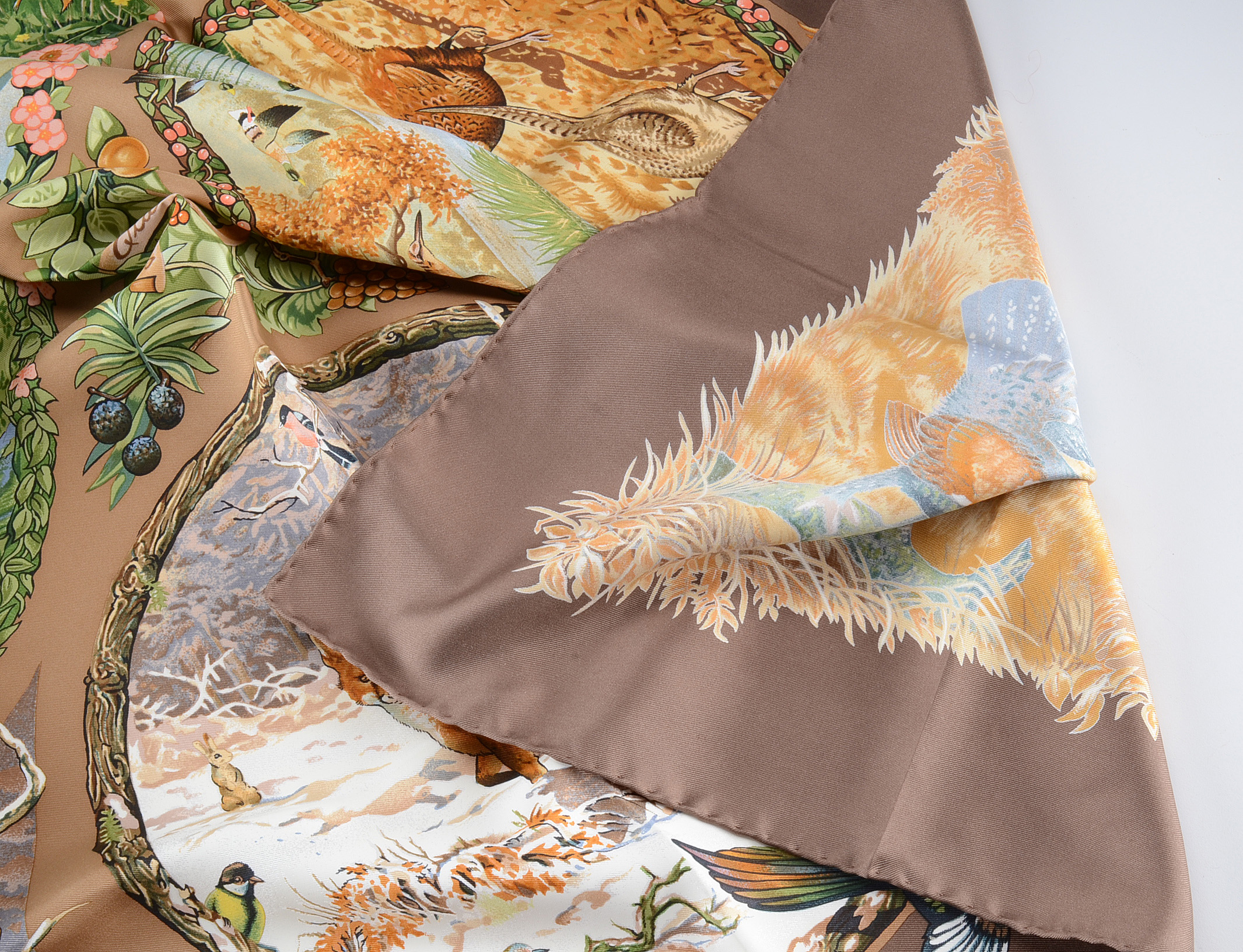 Hermès "Les Quatre Saisons" Silk Scarf