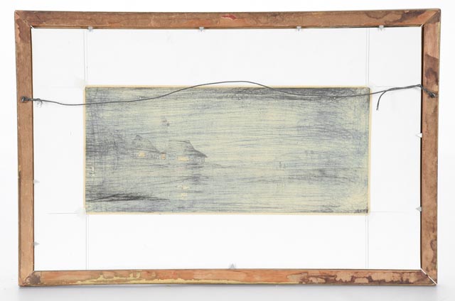 Hiroaki Takahashi Original Japanese Woodblock "A Starlit Night"