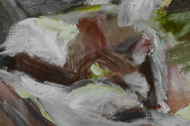 Gail Morrison Original Oil Pastel Drawing "Falls"