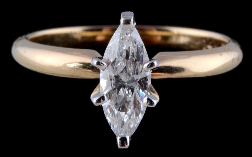 14K Yellow Gold Diamond Ring