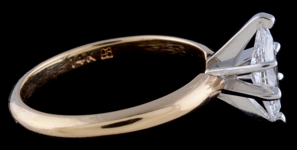 14K Yellow Gold Diamond Ring