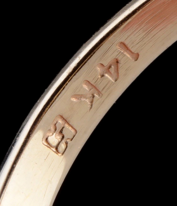 14K Yellow Gold Diamond Ring