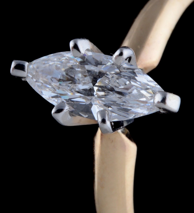 14K Yellow Gold Diamond Ring