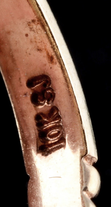 10K Yellow Gold Ruby and Diamond Ring