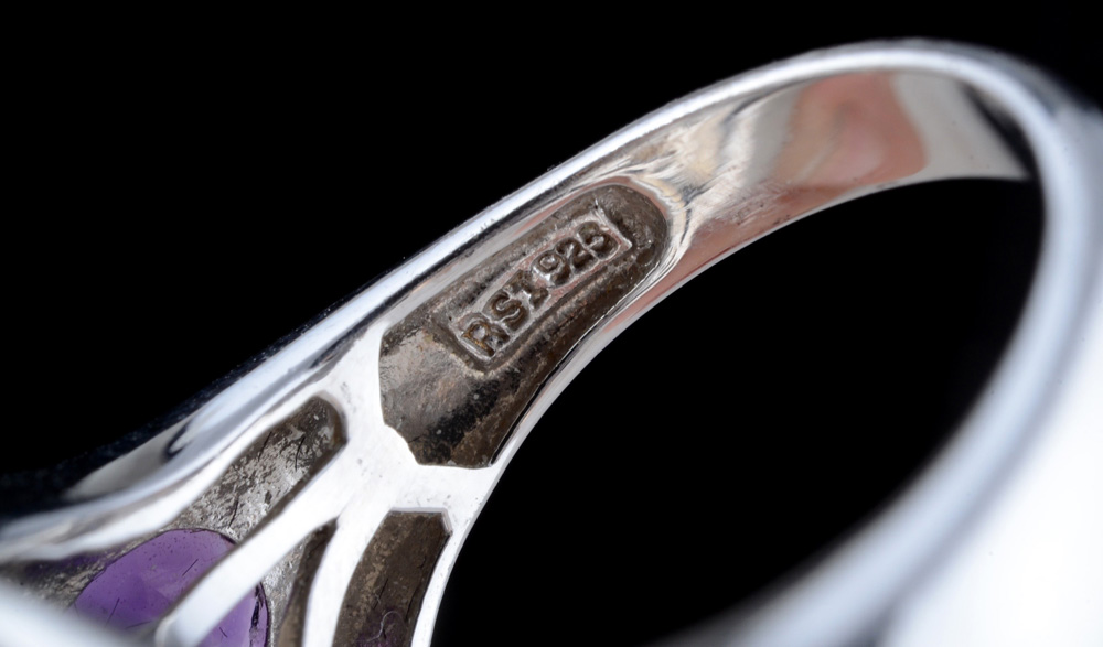 Sterling Silver Mystic Druzy Quartz and Amethyst Ring