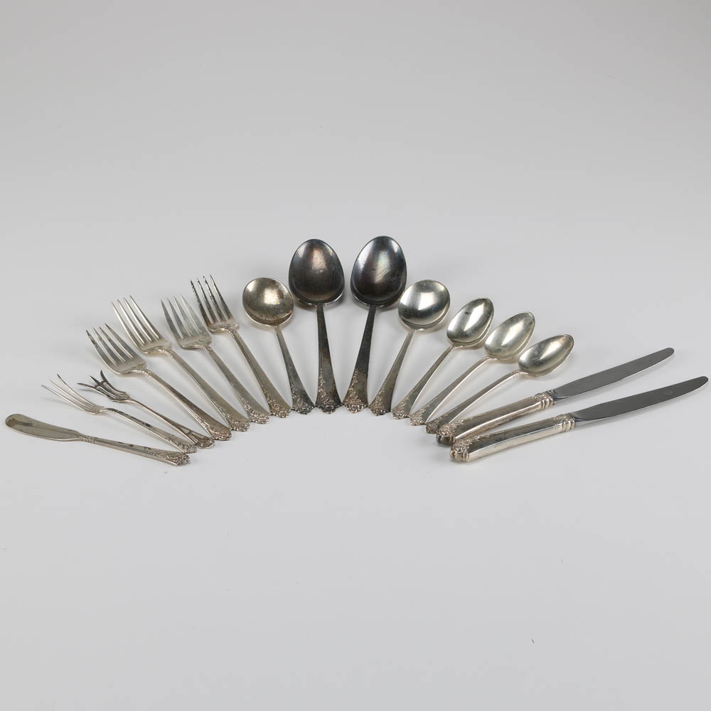 Oneida Heirloom Sterling "Damask Rose" Flatware