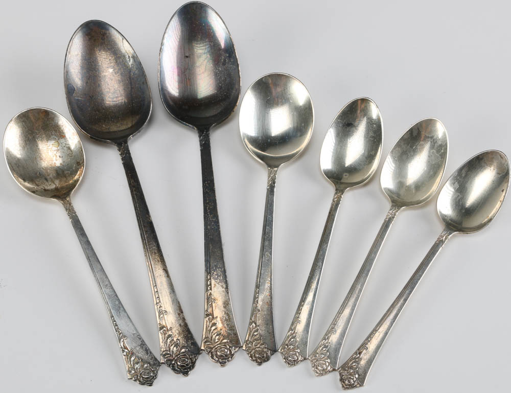 Oneida Heirloom Sterling "Damask Rose" Flatware