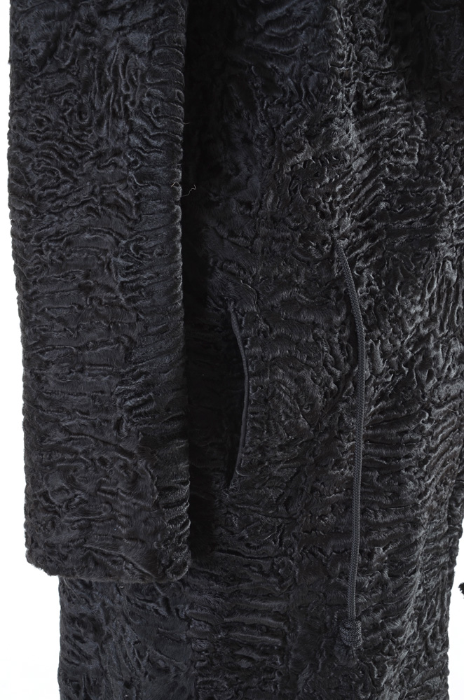 Fettner Friedman Furs Ranch Mink and Broadtail Lamb Fur Coat