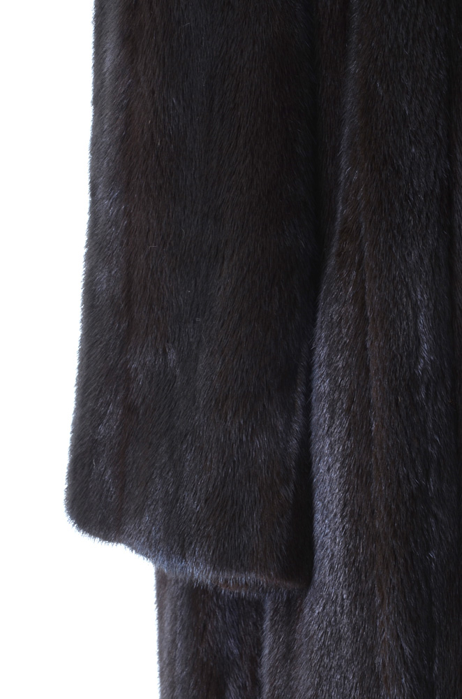Lowenthals' Chocolate Mink Fur Full Length Coat