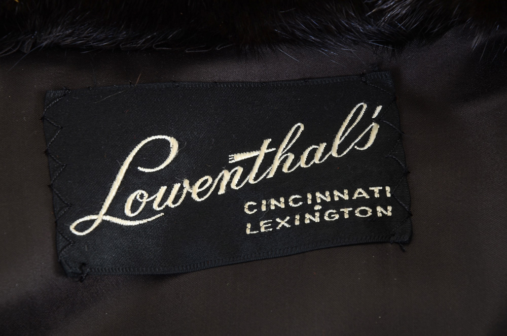 Lowenthals' Chocolate Mink Fur Full Length Coat