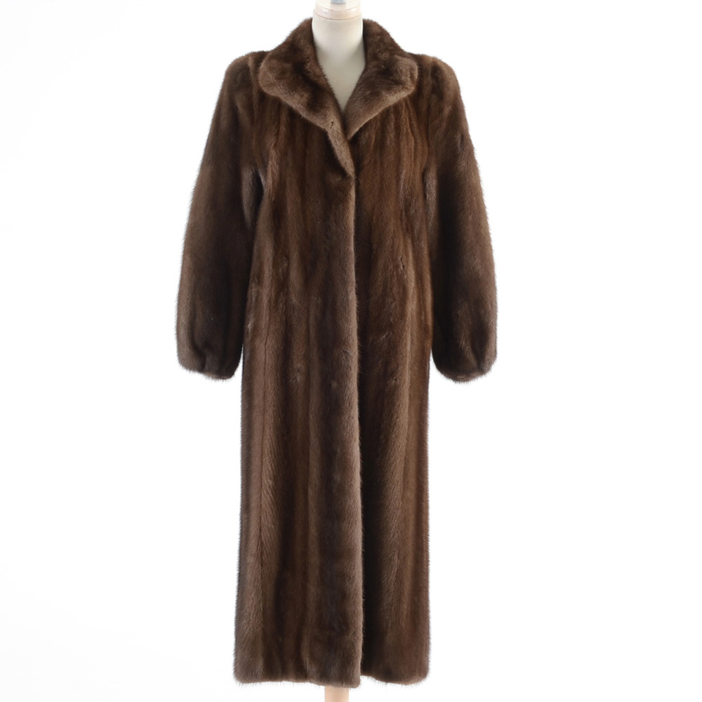 Kotsavos Full Length Chocolate Mink Coat