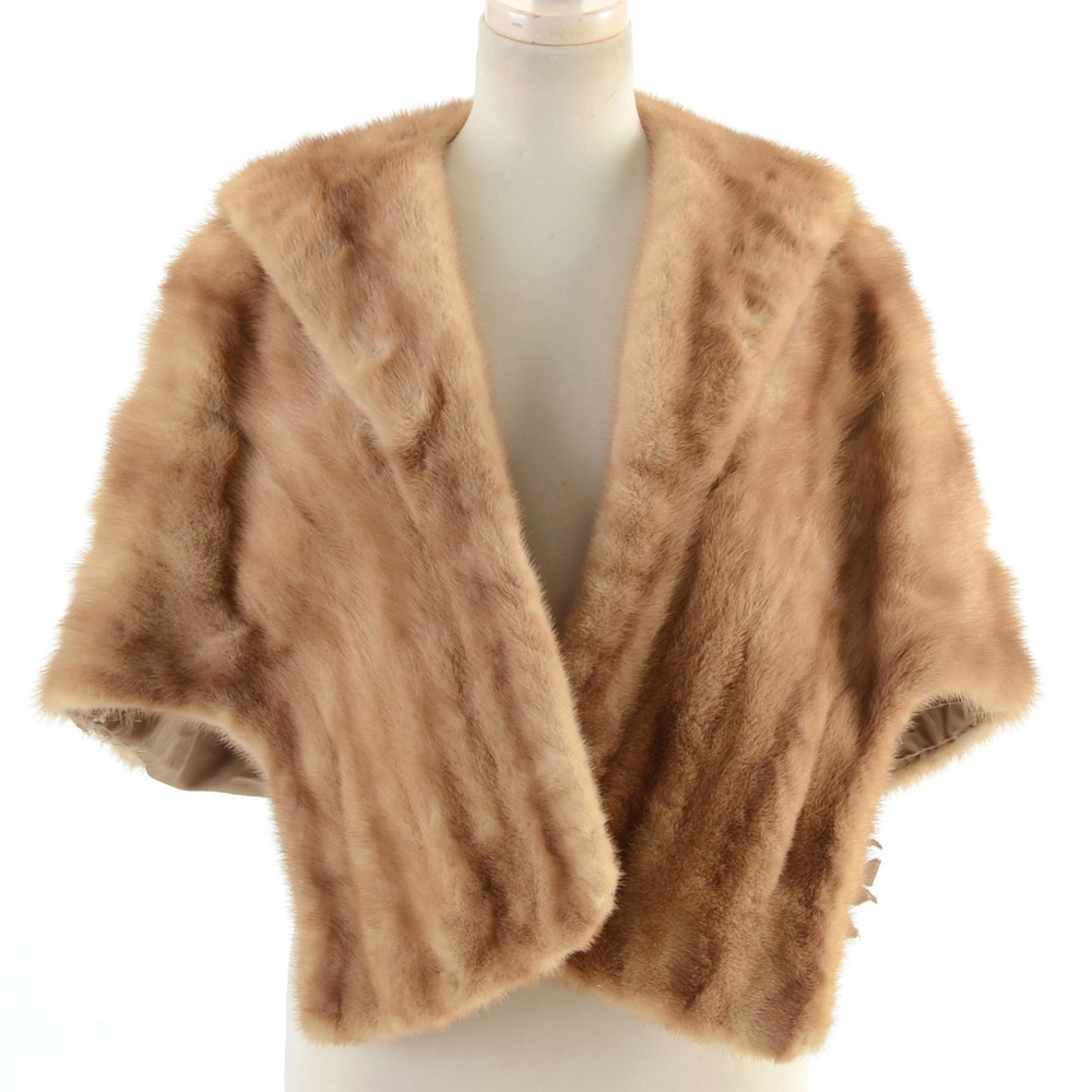 1960s Vintage Arctic Fur Co. Pastel Mink Stole