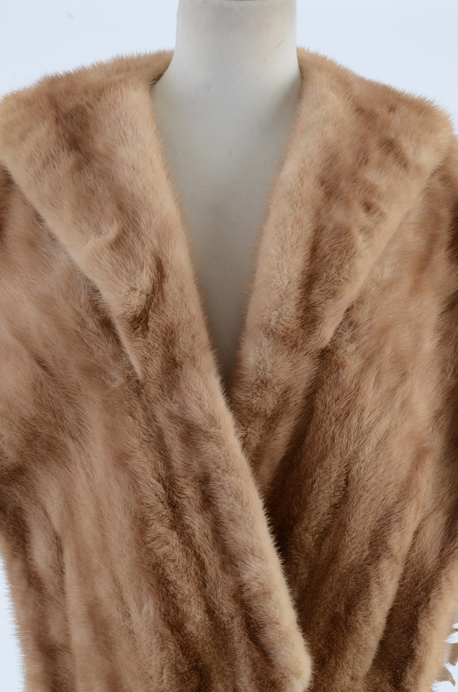 1960s Vintage Arctic Fur Co. Pastel Mink Stole