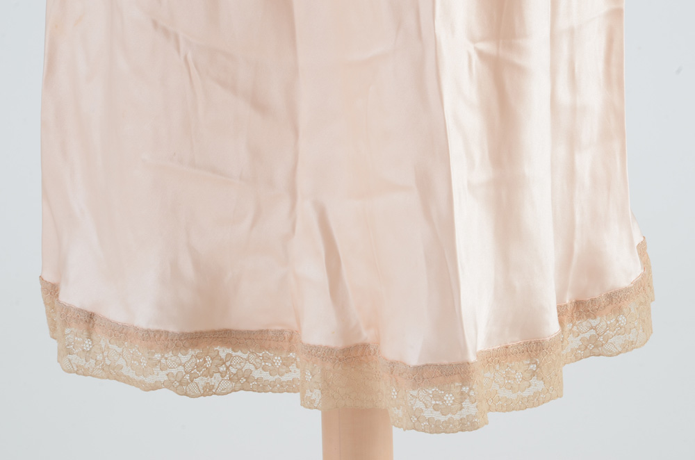 Late 1950s Vintage Juliana Lingerie Silk and Lace Nightgown from Saks Fifth Avenue