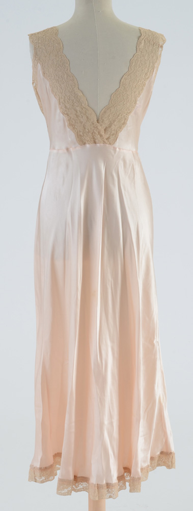Late 1950s Vintage Juliana Lingerie Silk and Lace Nightgown from Saks Fifth Avenue