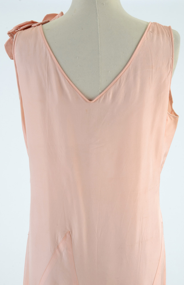 1930s Vintage Hand Made Taffeta Evening Dress