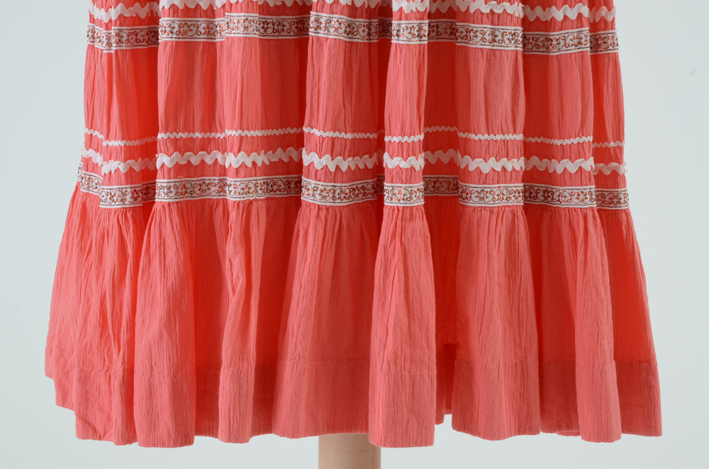 1960s Vintage Cotton Crepe Dress