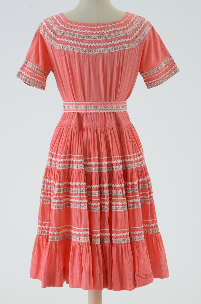 1960s Vintage Cotton Crepe Dress