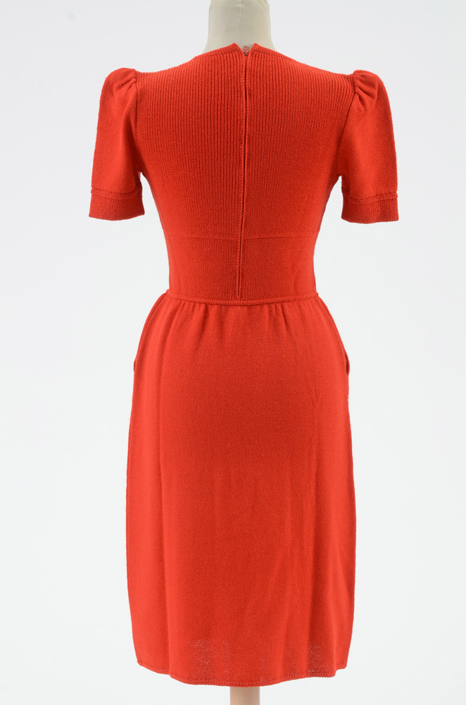 Late 1970s Vintage St. John by Marie Gray Knit Dress