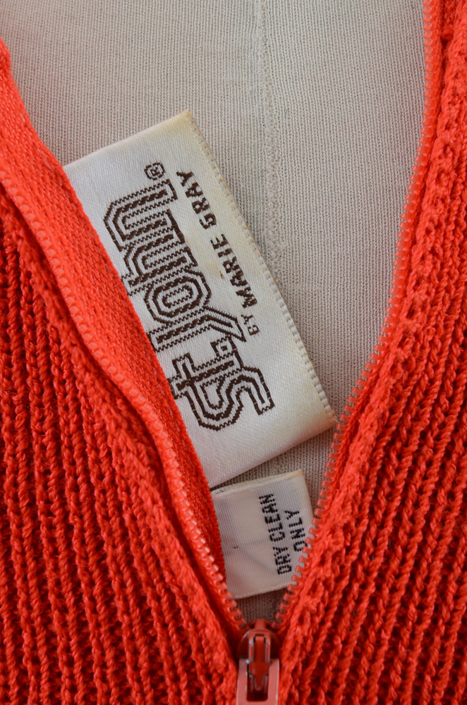 Late 1970s Vintage St. John by Marie Gray Knit Dress