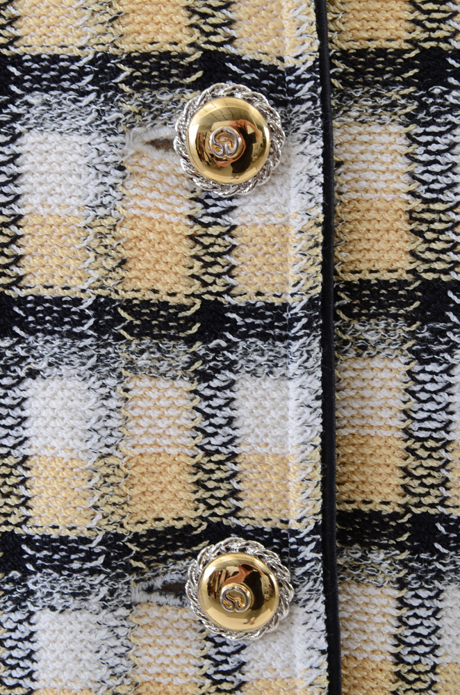 St. John Collection Plaid Knit Suit