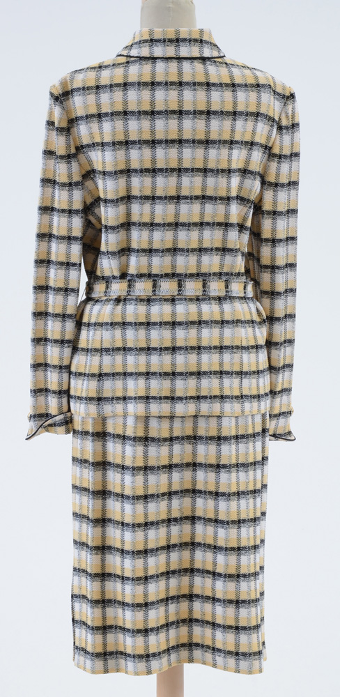 St. John Collection Plaid Knit Suit