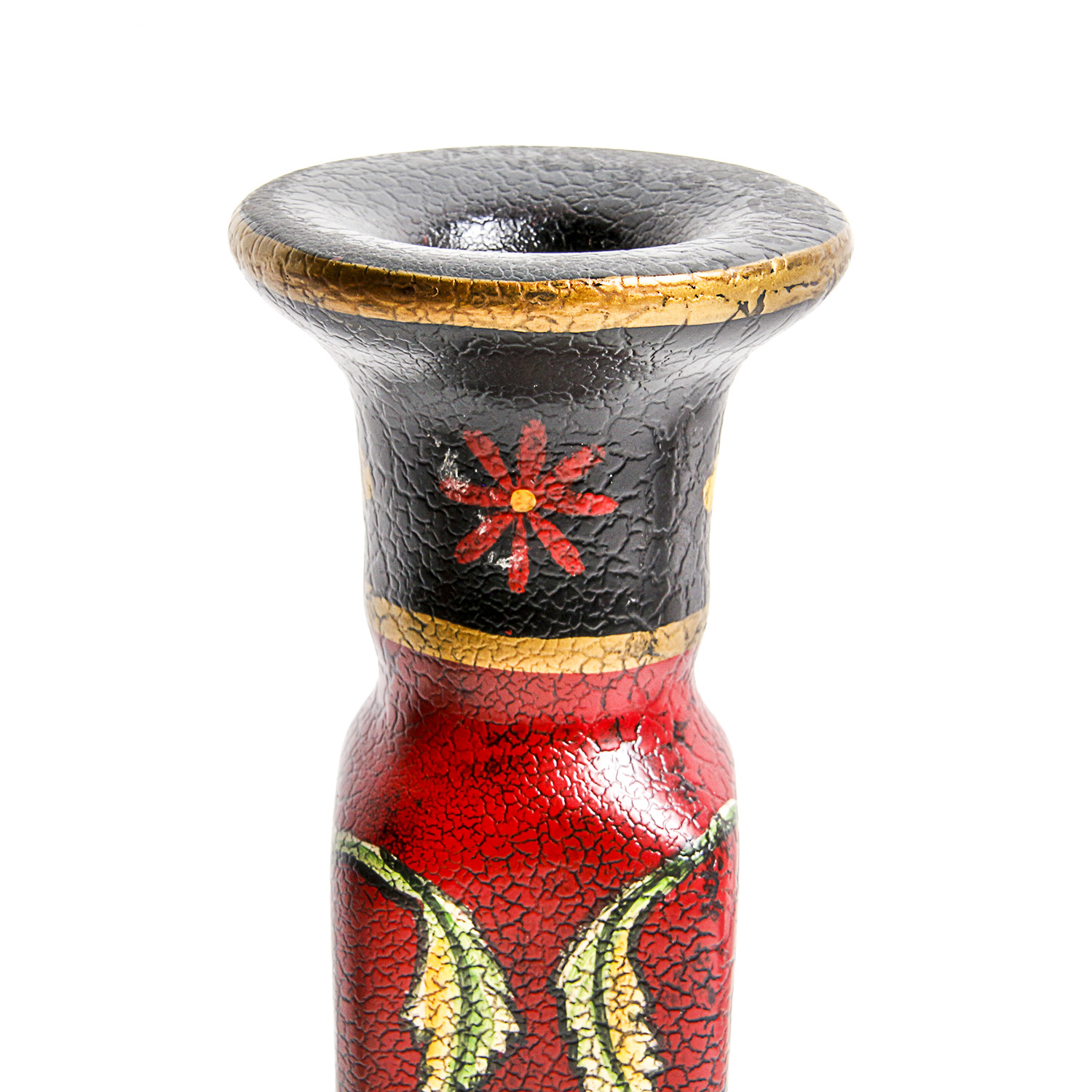 Antique Looking Container, Vase and Candle Holders