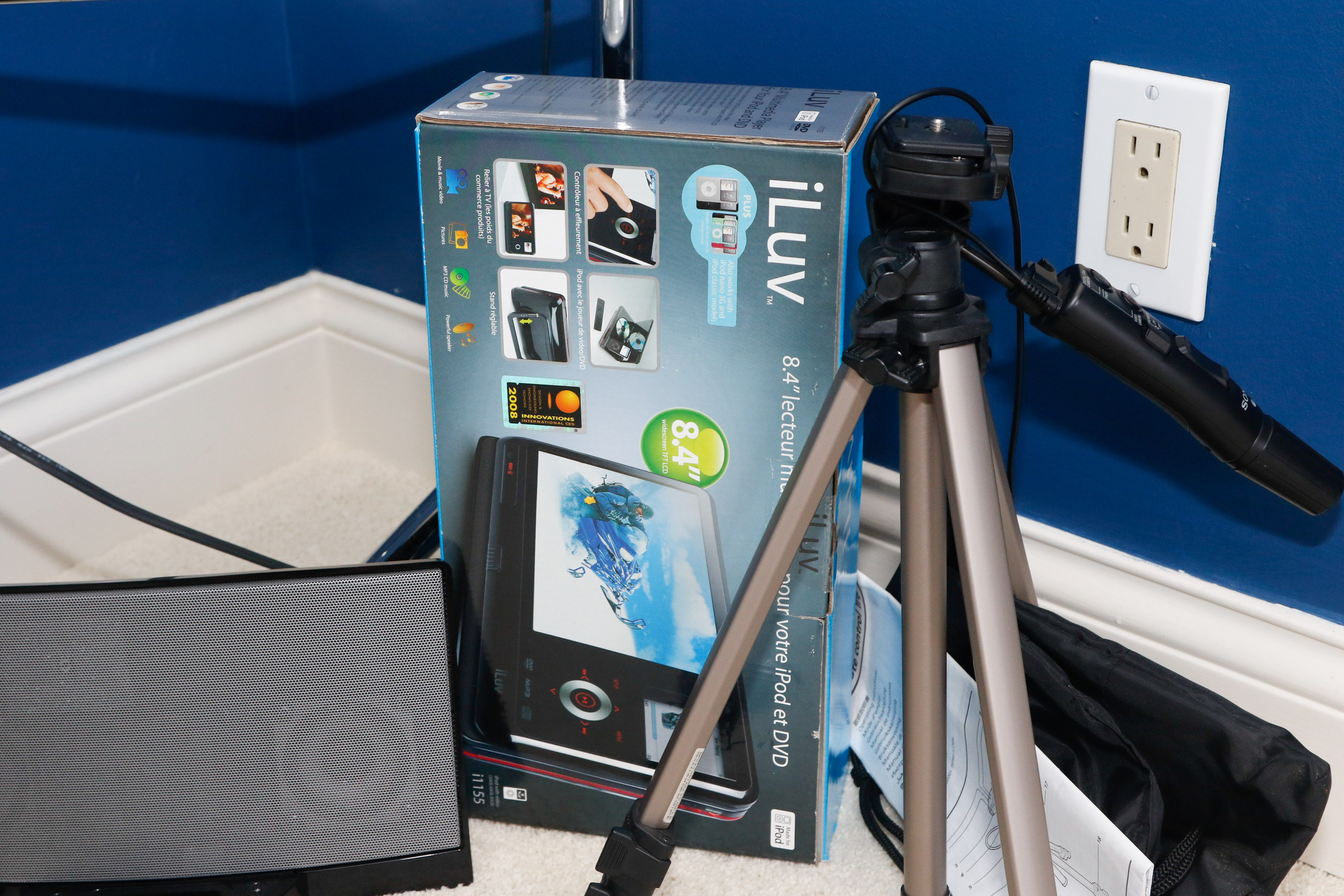 Sony Cybershot, Brookstone Digital Clock, Addl Home Electronics