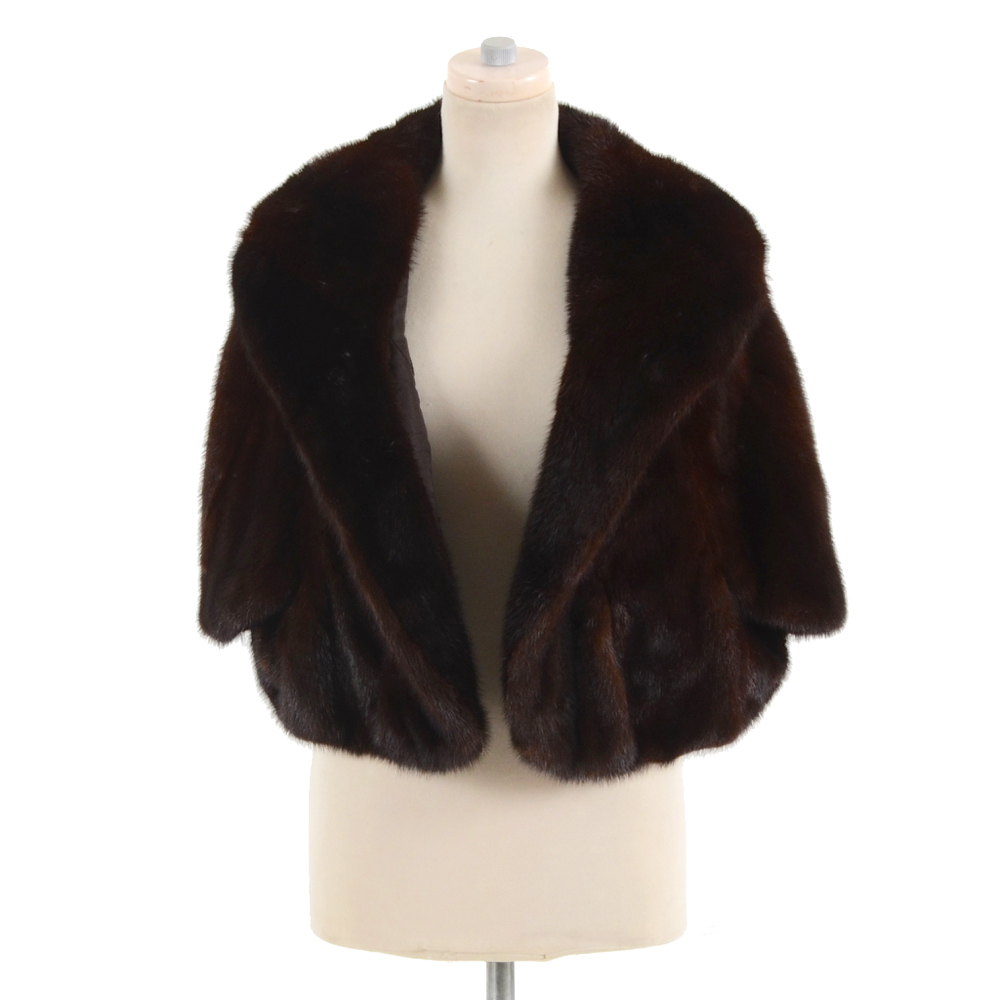 Shillito's Fur Salon Chocolate Mink Capelet