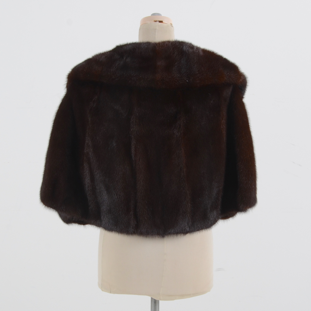 Shillito's Fur Salon Chocolate Mink Capelet
