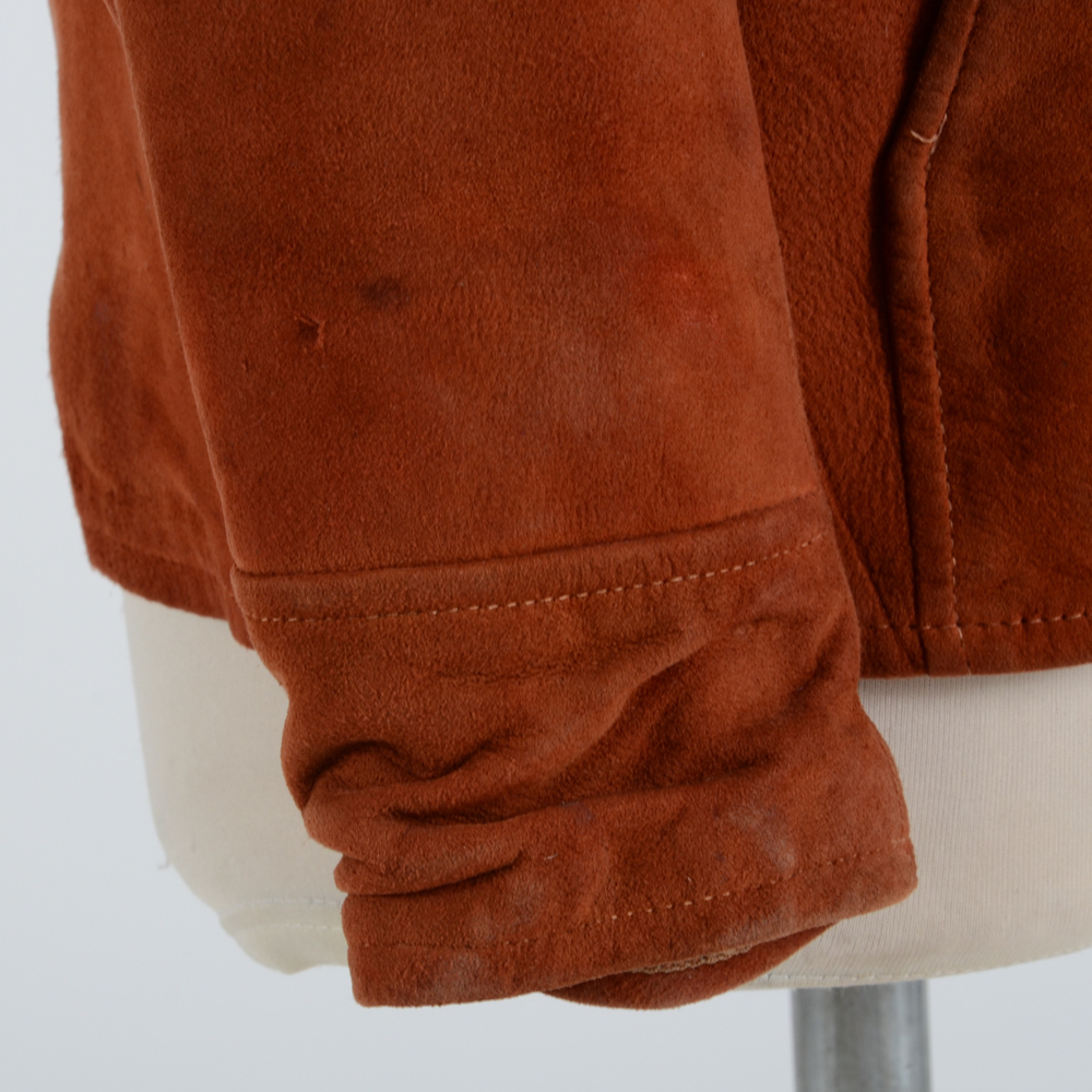 Women's Vintage Burnt Orange Suede Jacket