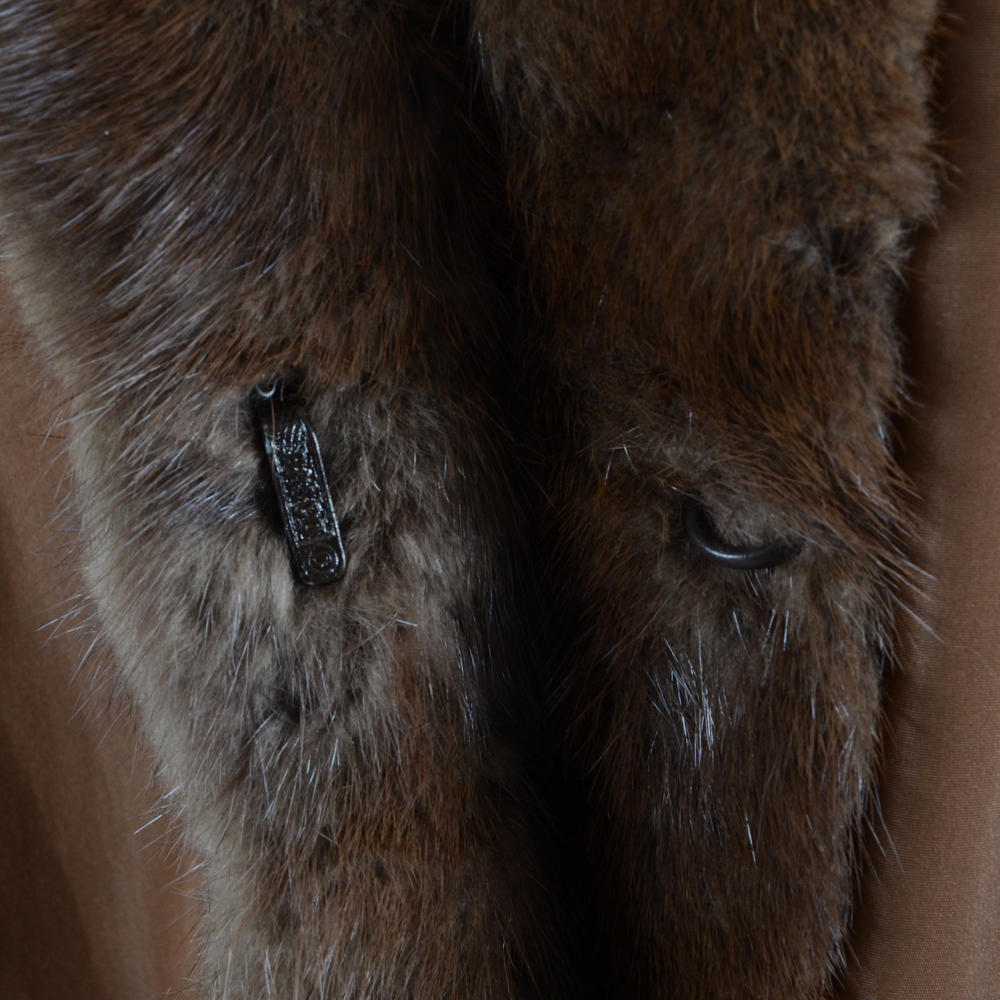 Women's Sheared Rabbit and Mink Fur Coat
