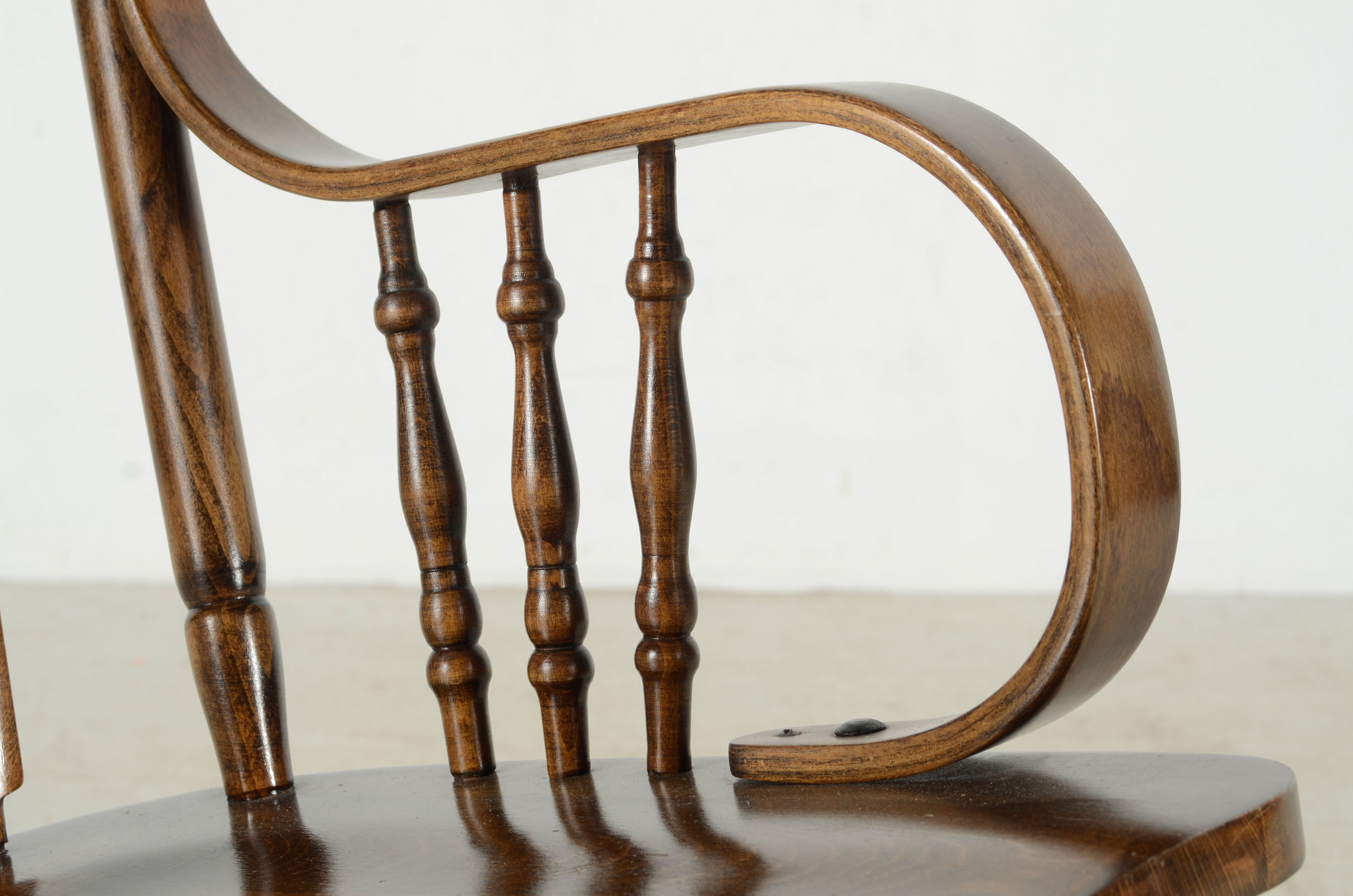 Oak Pressed Back Rocking Chair