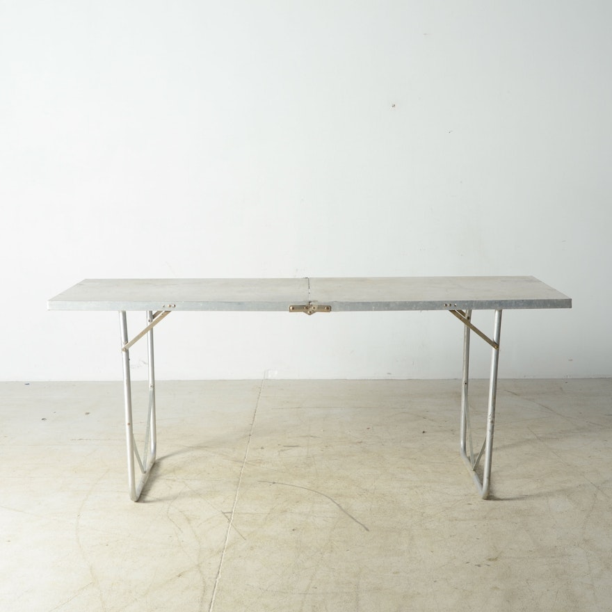 Vintage Aluminum Folding Table