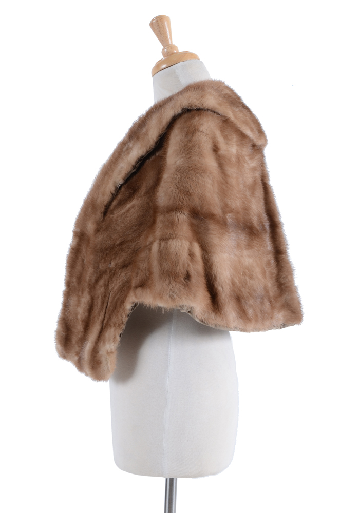 Vintage Pastel Mink Fur Stole