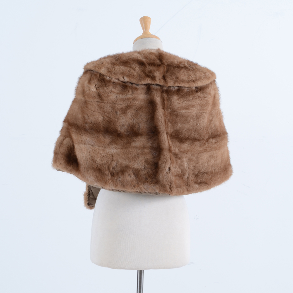 Vintage Pastel Mink Fur Stole