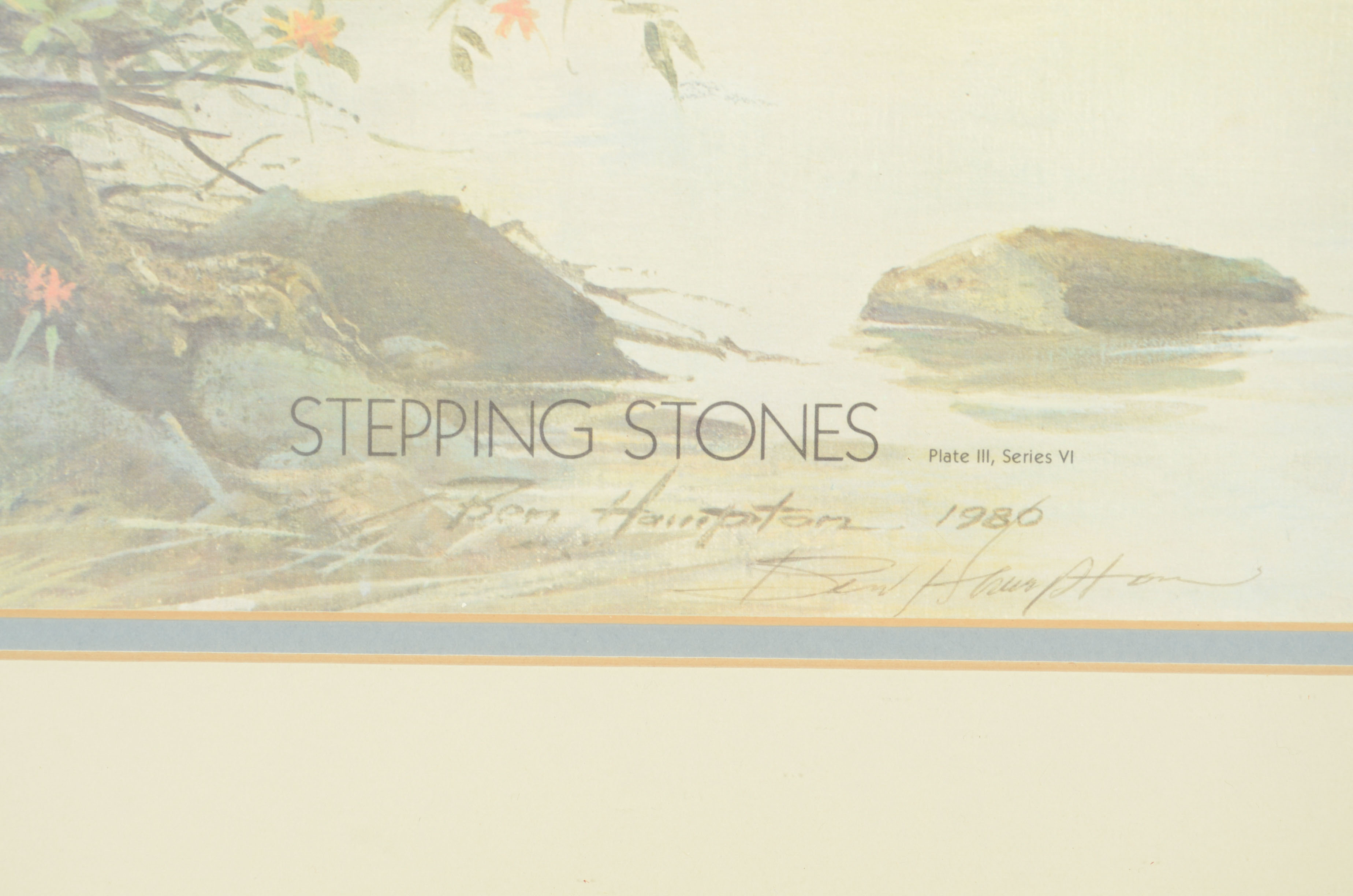 Ben Hampton Signed Limited Edition Offset "Stepping Stones"