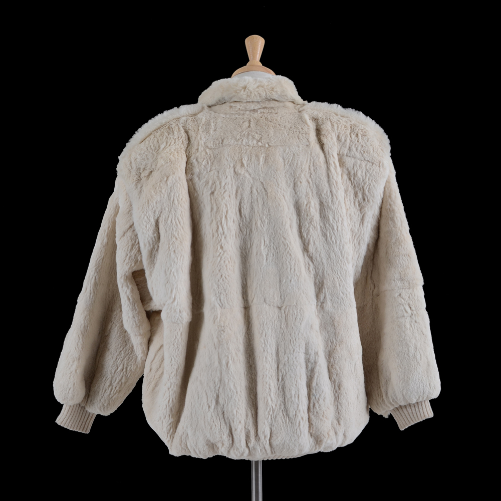 Carole Little Sheared Rabbit Fur Bomber