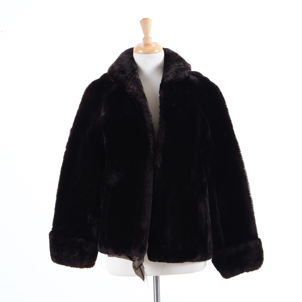 Vintage Mouton Fur Coat