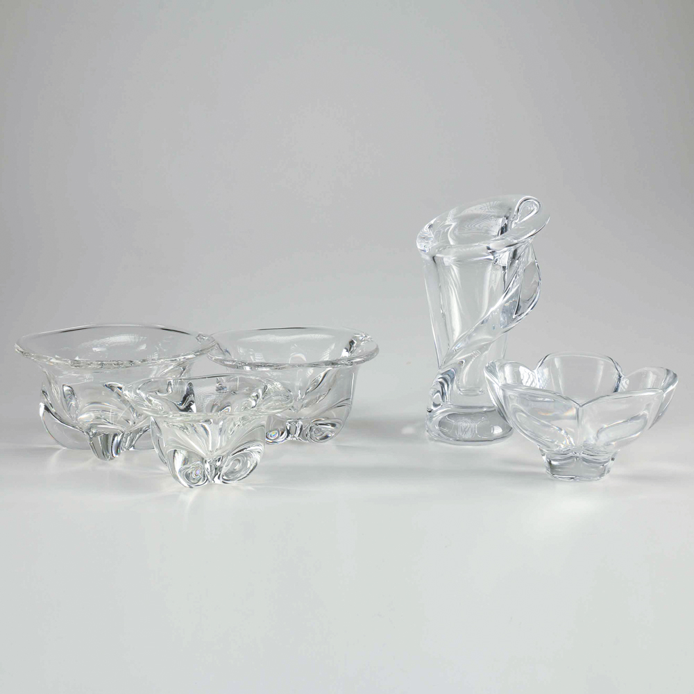 Vannes France Vase and Collection of Glass Decor