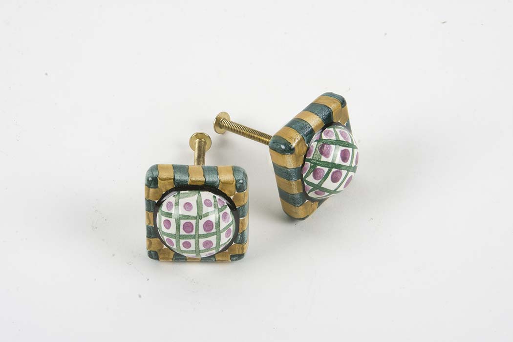 MacKenzie-Childs Style Hand Painted Drawer Pulls