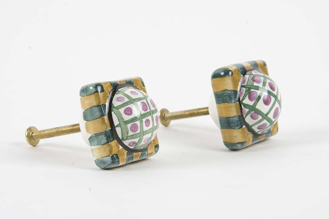 MacKenzie-Childs Style Hand Painted Drawer Pulls