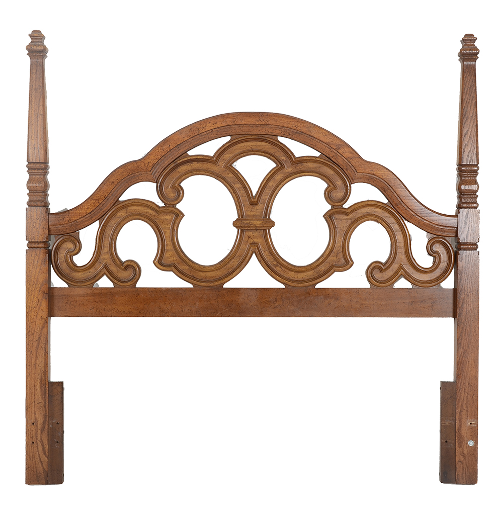 Queen Size Oak Finish Headboard