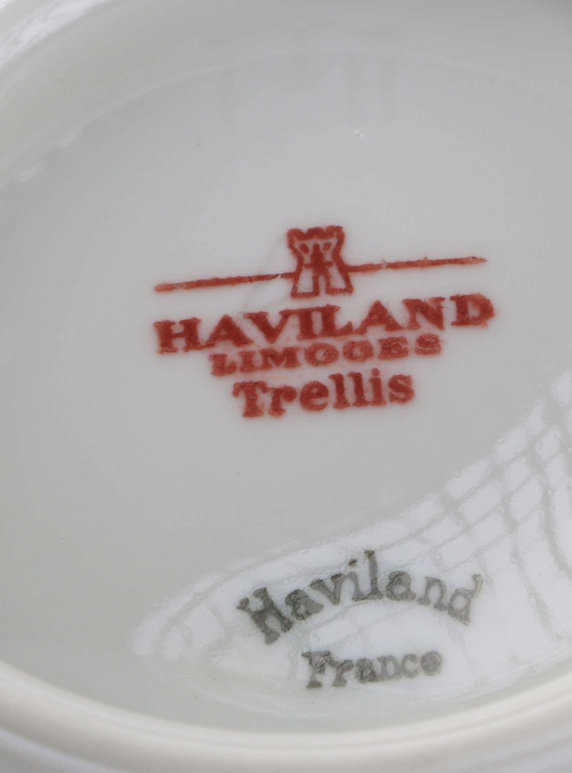 Haviland Limoges "Trellis" Tableware Set
